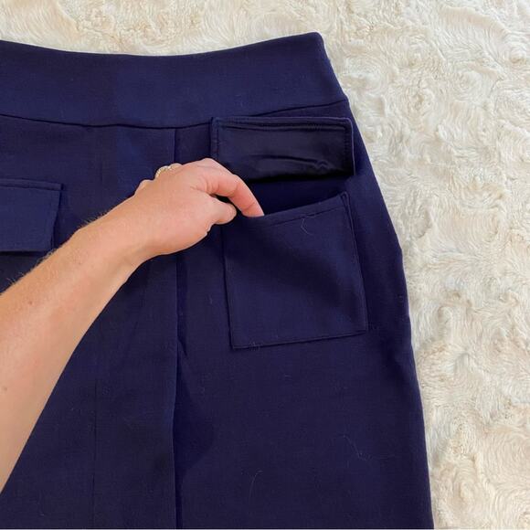 Diane Von Furstenberg Pencil Skirt High Waist Wool Silk Blend Stretch Size 6 - Picture 3 of 9